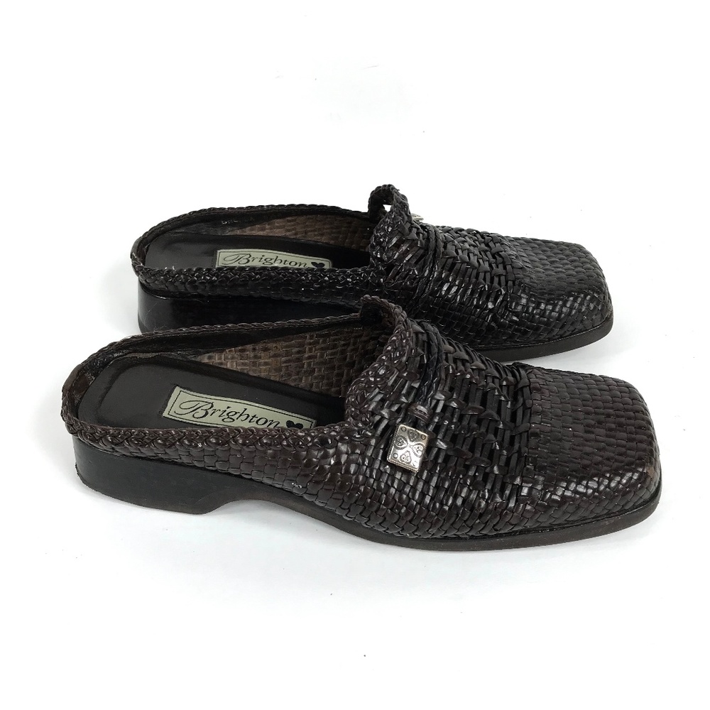Bench-Made Woven Open Back Loafers